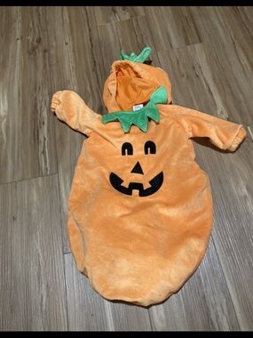 Kids Pumpkin Plush Halloween Costume Size 0-6 Months